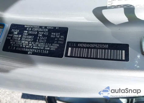 2023 Kia Carnival Mpv Lx Seat Package z USA, uszkodzony, nr VIN KNDNB4H36P6251568